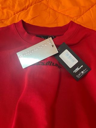 Sudadera Cold Culture streetwear roja