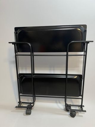 Carrito camarera plegable negro