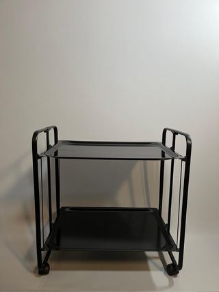 Carrito camarera plegable negro