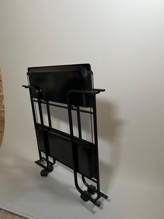 Carrito camarera plegable negro