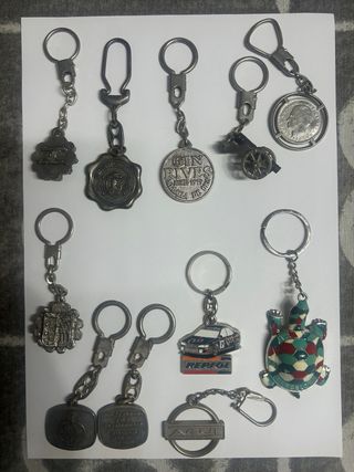 Lote de llaveros coleccionables