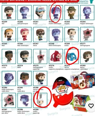 Funko Pop Kinder Joy Stranger Things