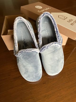 Zapatillas de casa Garzon azul/gris