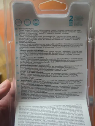 Teclado Numérico Fino Inalámbrico Qilive