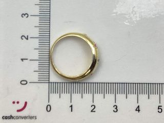anillo oro 18k con piedra con circonita