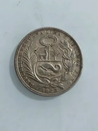 Moneda Perú 1 Sol Plata 1925