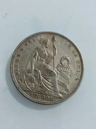 Moneda Perú 1 Sol Plata 1925