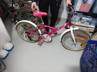 Bici niña BTWIN rosa 8-12 años