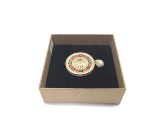 colgante oro 18k con piedra con circonita