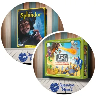 Juego de mesa Splendor y Toy Battle
