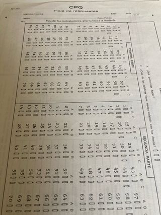 CPQ, Cuestionario de Personalidad para Niños (8...