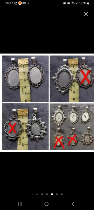 Colgante inicial fallera/huertana oro y blanco