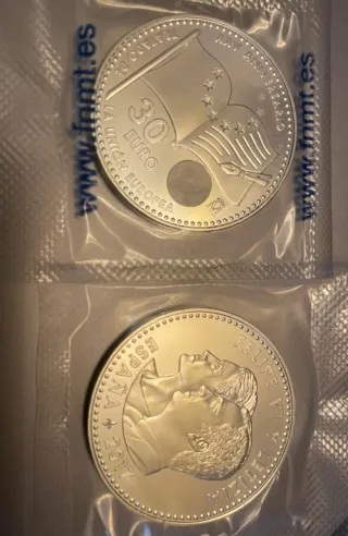 Moneda plata 30€ 2017 XXV ANIVERSARIO TUE