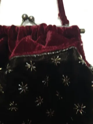 Bolso terciopelo con estrellas