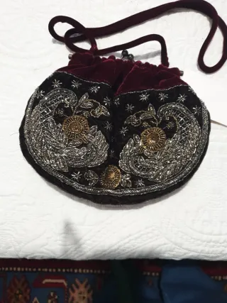 Bolso terciopelo con estrellas