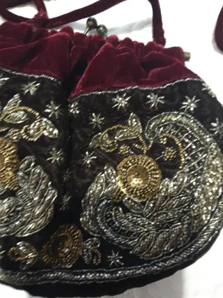 Bolso terciopelo con estrellas