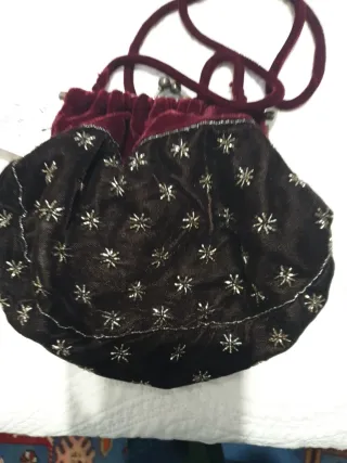 Bolso terciopelo con estrellas