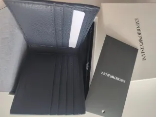 Cartera Emporio Armani azul marino
