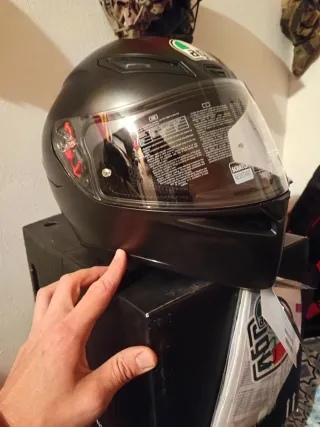 Casco Moto AGV K1 Talla MS Negro
