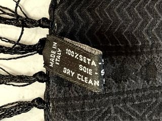 Mantón Seda 100% Negro