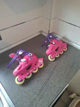 Patines en línea rosas Talla 30-32