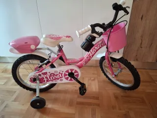 Bicicletta bambina rosa Flora da 4 a 7 anni