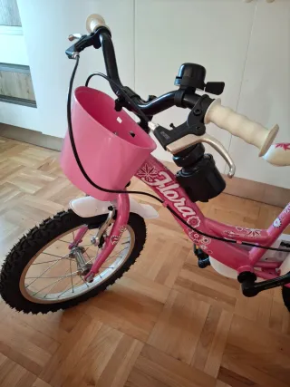 Bicicletta bambina rosa Flora da 4 a 7 anni
