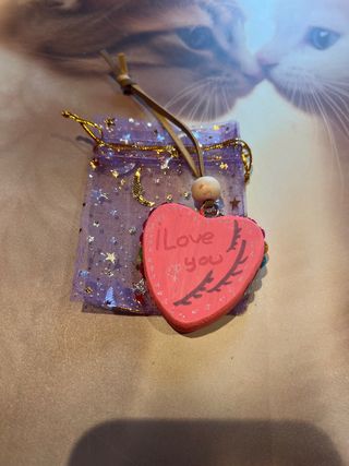 Llavero Corazón Pintado I Love You