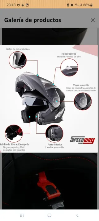 Casco Moto Speedway 1970 Talla S Nuevo