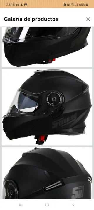 Casco Moto Speedway 1970 Talla S Nuevo