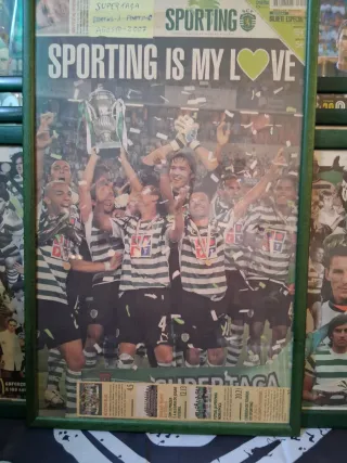 Quadro Jornal Sporting Sporting is my love