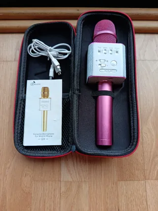 Micrófono Karaoke para Móvil (Oro/Rosa)