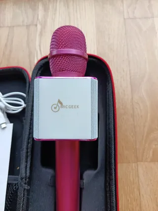 Micrófono Karaoke para Móvil (Oro/Rosa)