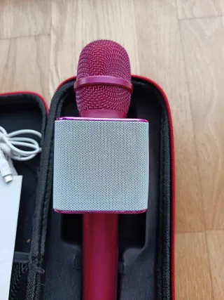 Micrófono Karaoke para Móvil (Oro/Rosa)