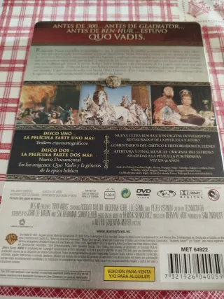 DVD Quo Vadis Edición Coleccionista