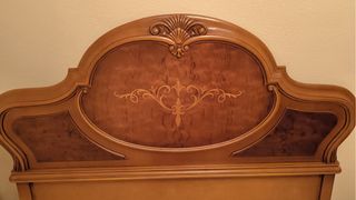 Cama matrimonio madera maciza + somier