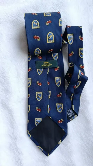 Corbata Longchamp Paris Azul