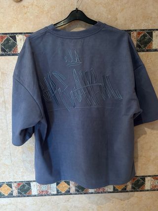Camiseta Oversize Azul