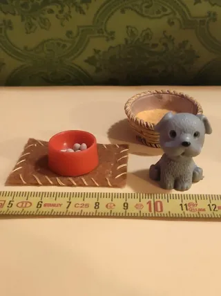 Miniatura Cane Set Pappa & Cuccia Handmade