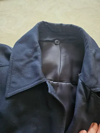 Gabardina azul marino de señora