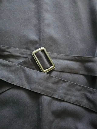 Gabardina azul marino de señora