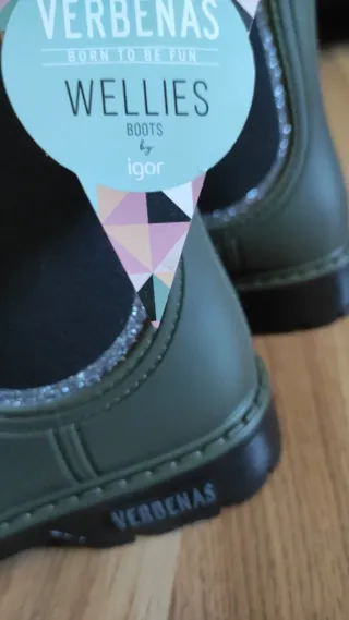 Botas Verbenas verdes talla 38