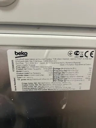 Congelador Beko Horizontal