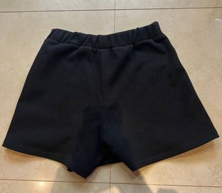 Falda pantalón Zara negra brillos