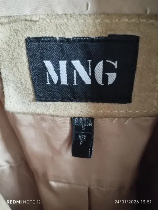 Chaqueta ante MNG beige