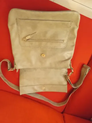 Bolso bandolera gris