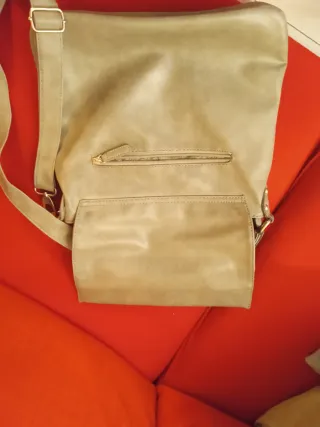 Bolso bandolera gris