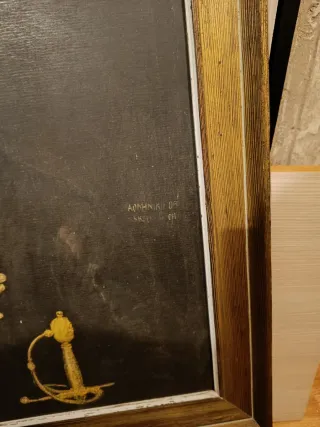 Cuadro antiguo pintado a mano