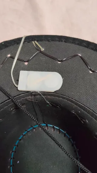 Sombrero Vaquero Negro con Luces LED