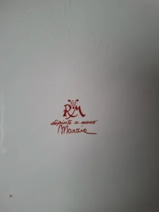 Biscottiera in ceramica con disegno mela